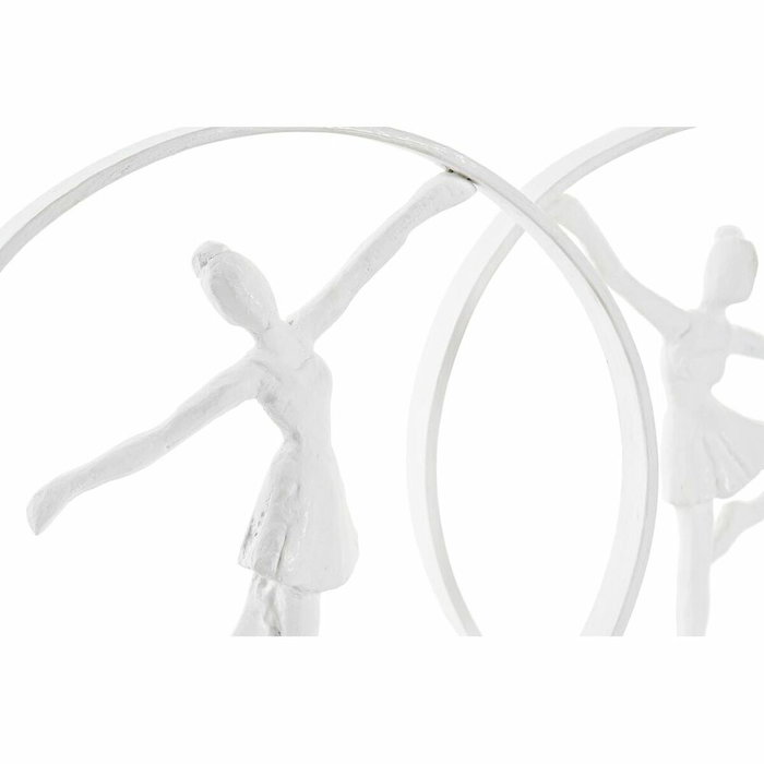 DKD Home Decor Figura de Bailarina en Aluminio y Mango, Surtido de 2, Blanco DKD Home Decor Figura de Bailarina en Aluminio y Mango, Surtido de 2, Blanco
