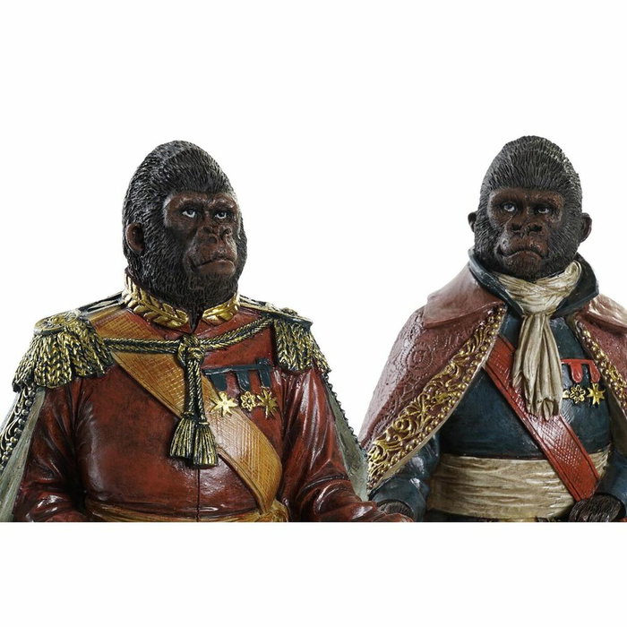 DKD Home Decor Figura de Gorila en Resina Surtido de 2 Unidades DKD Home Decor Figura de Gorila en Resina Surtido de 2 Unidades