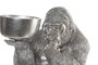 DKD Home Decor Figura de Gorila Plateada en Resina