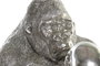 DKD Home Decor Figura de Gorila Plateada en Resina