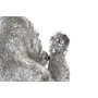 DKD Home Decor Figura de Gorila Plateada en Resina