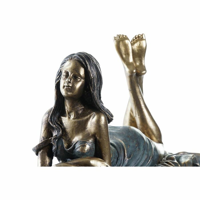 DKD Home Decor Figura de Resina Chica Clásico Cobrizo