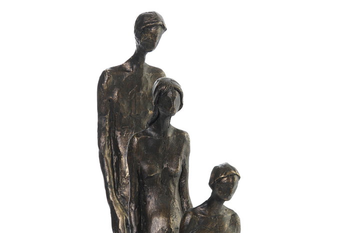 DKD Home Decor Figura de Resina Familia Cobrizo