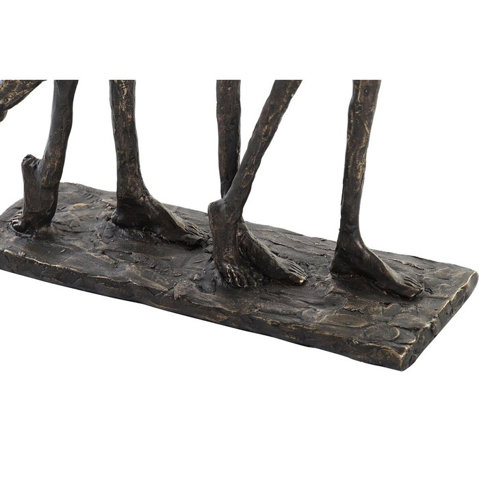 DKD Home Decor Figura de Resina Familia Cobrizo
