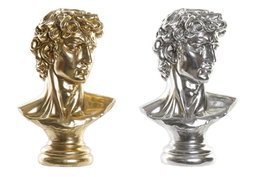 DKD Home Decor Figura de Busto Clásico en Resina, Surtido de 2 Unidades