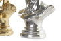 DKD Home Decor Figura Neoclásico Dorado Plateado Resina Busto Clásico 24.5 x 17.5 x 36 cm (2 Unidades)