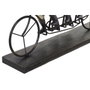 DKD Home Decor Figura Monos Bici Negro Dorado Resina Metal Hecho a Mano 9 x 31 x 40 cm