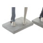DKD Home Decor Figura de Resina Pareja Surtido de 2 Unidades en Rosa y Gris