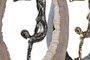 DKD Home Decor Figura de Resina Persona Surtido de 2 Piezas Negro y Dorado