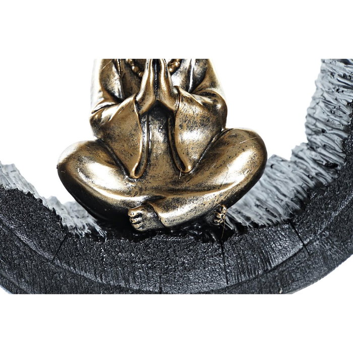 DKD Home Decor Figura de Monje en Resina, Surtido de 2 Unidades, Dorado y Negro DKD Home Decor Figura de Monje en Resina, Surtido de 2 Unidades, Dorado y Negro