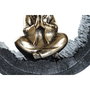 DKD Home Decor Figura de Monje en Resina, Surtido de 2 Unidades, Dorado y Negro