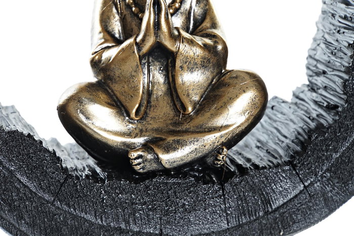 DKD Home Decor Figura de Monje en Resina, Surtido de 2 Unidades, Dorado y Negro DKD Home Decor Figura de Monje en Resina, Surtido de 2 Unidades, Dorado y Negro