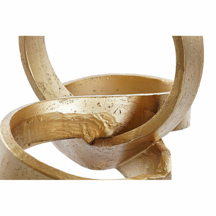 DKD Home Decor Decoración Resina Abstracto Dorado