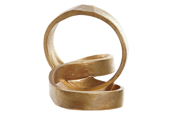 DKD Home Decor Decoración Resina Abstracto Dorado