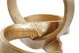 DKD Home Decor Decoración Resina Abstracto Dorado