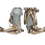 DKD Home Decor Set de 2 Figuras de Niños en Resina de 17x13x22 cm