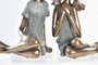 DKD Home Decor Set de 2 Figuras de Niños en Resina de 17x13x22 cm
