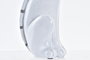 DKD Home Decor Figura de Gato Brillante Blanco en Resina