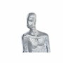 DKD Home Decor Figura Hombre Hierro y Marmol Plateado Negro Blanco 11 x 28 x 12 cm (2 Unidades)
