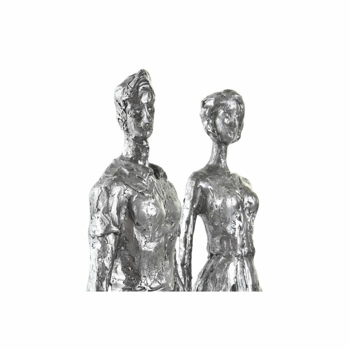 DKD Home Decor Figura de Resina Plateada 26x11,5x41,5 cm