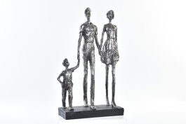 DKD Home Decor Figura de Resina Plateada 26x11,5x41,5 cm