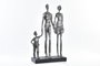 DKD Home Decor Figura de Resina Plateada 26x11,5x41,5 cm