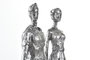 DKD Home Decor Figura de Resina Plateada 26x11,5x41,5 cm