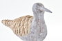 DKD Home Decor Figura Gaviota Resina Gris Natural 9 x 26.7 x 23 cm