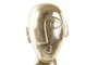DKD Home Decor Figura Urban Dorado Negro Resina Abstracta 10.5 x 27.5 x 14.5 cm (2 Unidades)