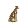 DKD Home Decor Figura de Leopardo Dorado en Resina