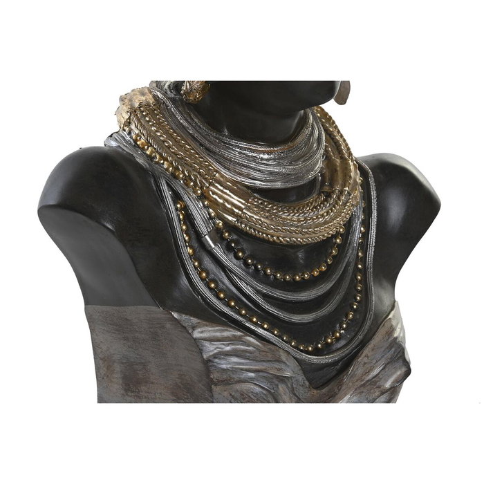 DKD Home Decor Figura de Resina Africana, Pack de 2 piezas