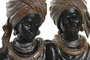 DKD Home Decor Figura Colonial Beige Negro Resina Africana 17 x 40 x 26 cm (2 Unidades)