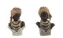 DKD Home Decor Figura de Resina Africana, Pack de 2 piezas