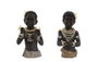 DKD Home Decor Figura de Resina Africana Negra (Pack de 2)