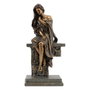 DKD Home Decor Figura de Mujer Cobrizo en Resina