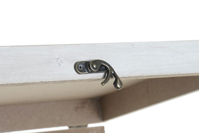 DKD Home Decor Jarrones Modernos MDF Negro Dorado Blanco 6 x 31.5 x 46.5 cm (2 Unidades)