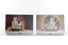 DKD Home Decor Tapa Contador MDF Buda Surtido de 2