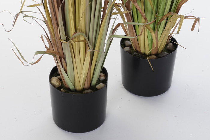 DKD Home Decor Planta Burdeos Mostaza 40 x 120 x 40 cm (2 Unidades)