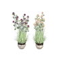 DKD Home Decor Planta de Hortensia Artificial en PVC y Porcelana, Surtido de 2 Unidades (Rosa Palo y Rosa)