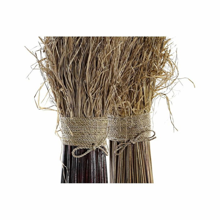 DKD Home Decor Ramo de Fibra Surtido de 2 Piezas, 27x27x67 cm, Natural y Negro