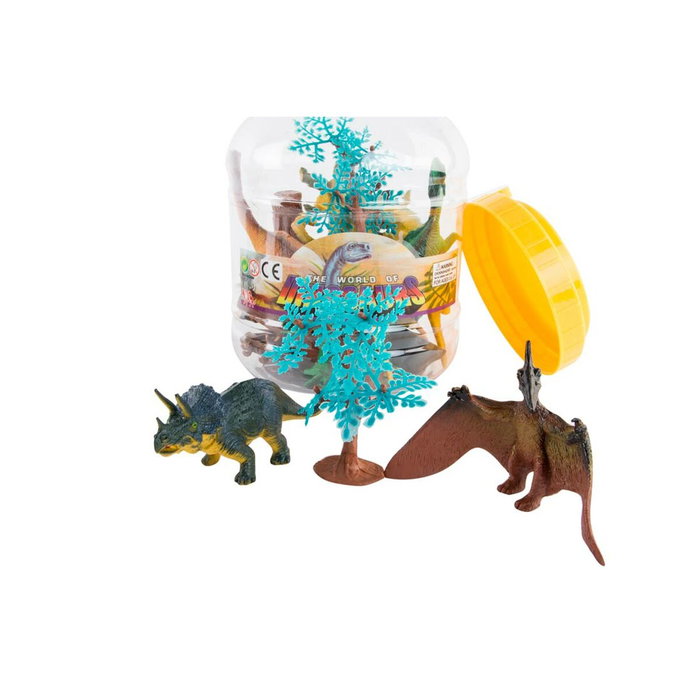 DKD Home Decor Set de 20 Dinosaurios de PVC Multicolor DKD Home Decor Set de 20 Dinosaurios de PVC Multicolor