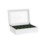 Relojero Romantico DKD Home Decor Blanco Verde 20 x 9 x 29 cm