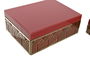 DKD Home Decor Joyero Sixties Rojo Dorado 18 x 10 x 25 cm Set de 2