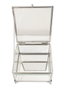 DKD Home Decor Joyero de Cristal y Metal Brillante Plateado 16x16x10 cm