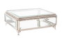 DKD Home Decor Joyero de Cristal y Metal Brillante Plateado