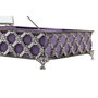 DKD Home Decor Joyero de Metal y Cristal Lila