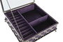DKD Home Decor Joyero Tradicional Lila Plateado Metal Cristal 22 x 7 x 22 cm