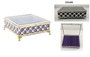 DKD Home Decor Joyero de Metal y Cristal Lila