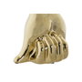 DKD Home Decor Jarrón de Gres Diseño Mano Dorado 17x12x21 cm