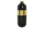 DKD Home Decor Jarrón de Porcelana Bicolor y Dorado 16x16x41 cm
